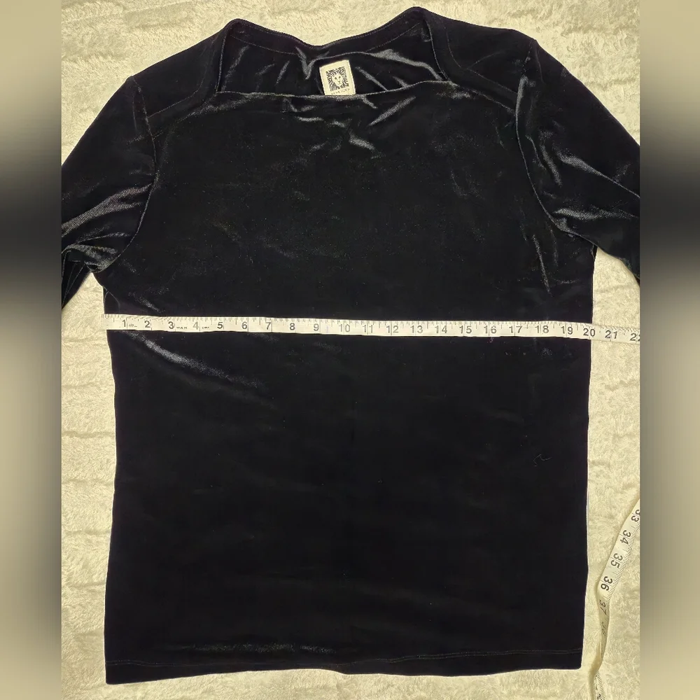 Anne Klein Black‎ Velvet Garment⚠️⬇️